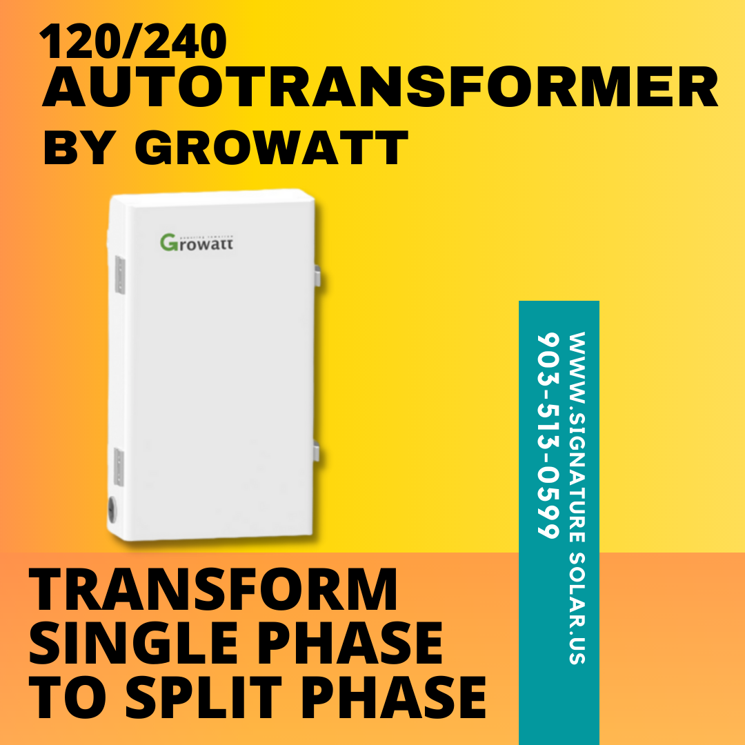 120/240 Split Phase Transformer by Growatt – Signature Solar